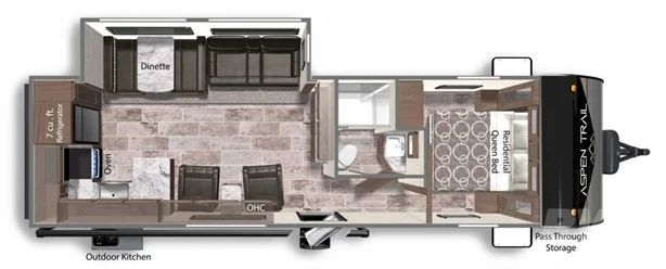  Aspen Trail 2880RKS Floor Plan